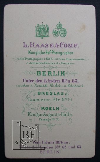 Atelier L. Haase & Co, 1874, Privatslg